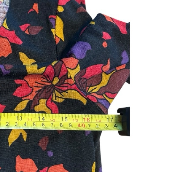 VTG Angela Missoni Wool Floral Long Sleeve Dress Italy Sustainable Flawed Gem S - Picture 5 of 14